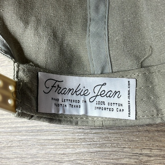 NWT Grey/Beige Frankie & Jean ‘Local’ Canvas Trucker Hat - Picture 9 of 9